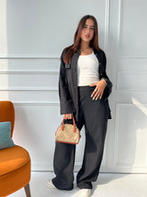 Linen Oversized Set - Black